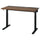 MITTZON desk, walnut veneer/black, 120x60 cm