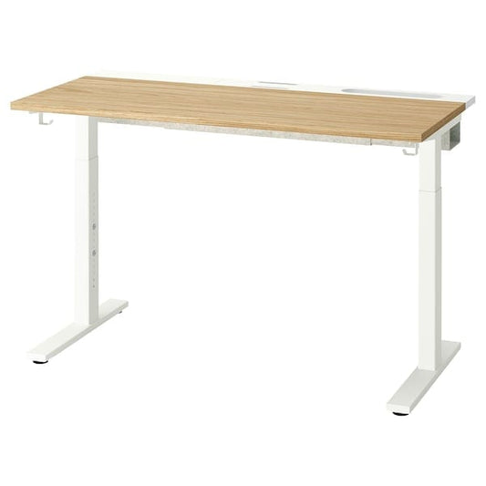 Ikea MITTZON - Desk, oak veneer/white,120x60 cm