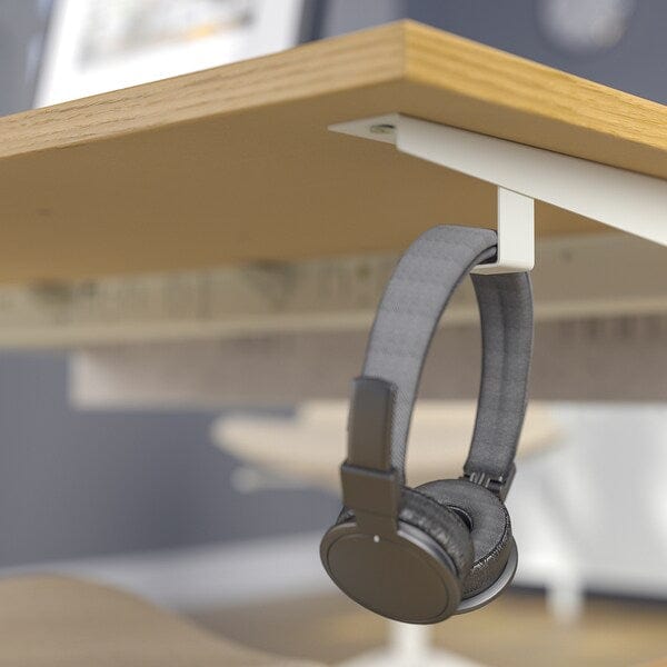 Ikea MITTZON - Desk, oak veneer/white,120x60 cm