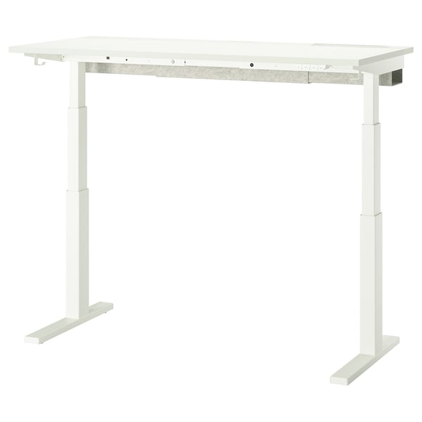 MITTZON desk sit/stand, electric white, 140x60 cm