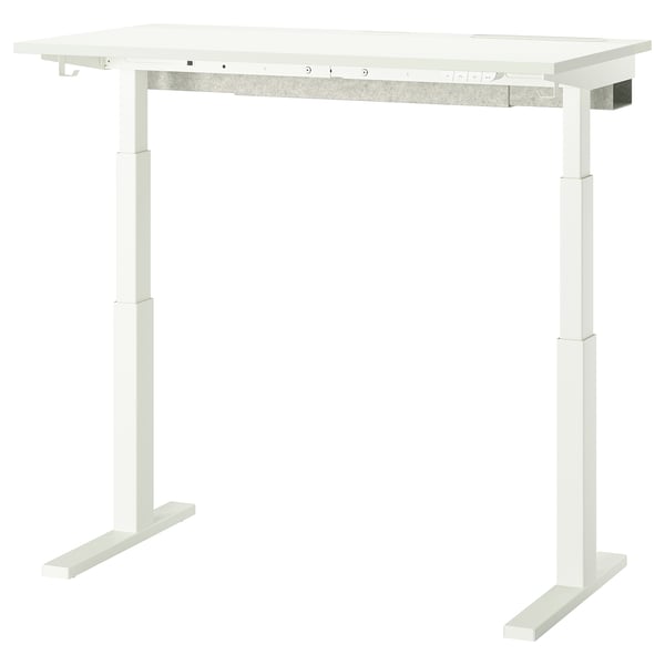 MITTZON desk sit/stand, electric white, 120x60 cm