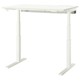 MITTZON desk sit/stand, electric white, 120x80 cm