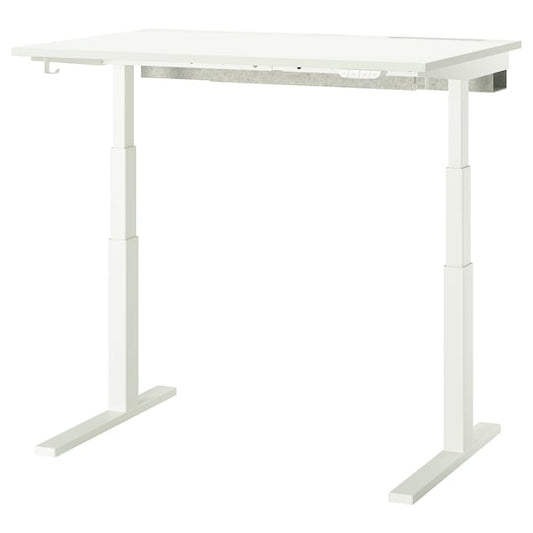 Ikea MITTZON - Height-adjustable desk, electric white,120x80 cm