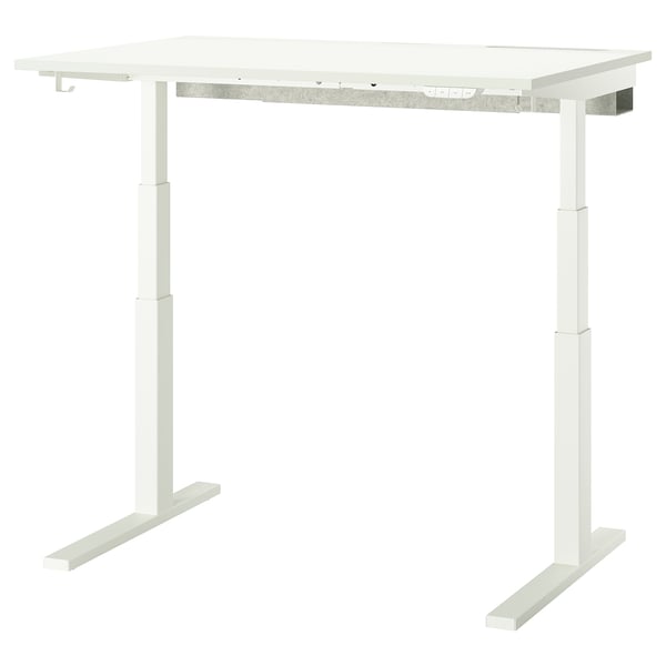 MITTZON desk sit/stand, electric white, 120x80 cm
