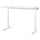 MITTZON - Height-adjustable desk, electric white,160x80 cm