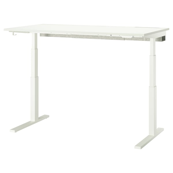 MITTZON desk sit/stand, electric white, 160x80 cm