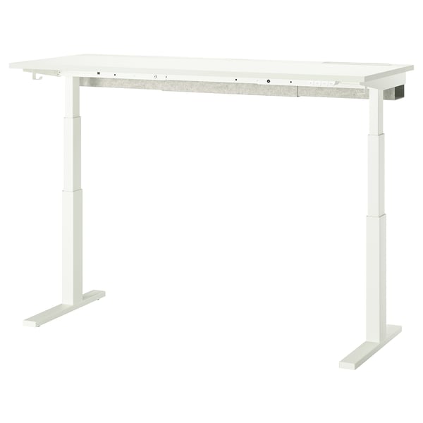 MITTZON desk sit/stand, electric white, 160x60 cm