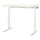 MITTZON - Height-adjustable desk, electric white,140x80 cm