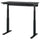 MITTZON - Height-adjustable desk, electric ash/black/black veneer,120x60 cm