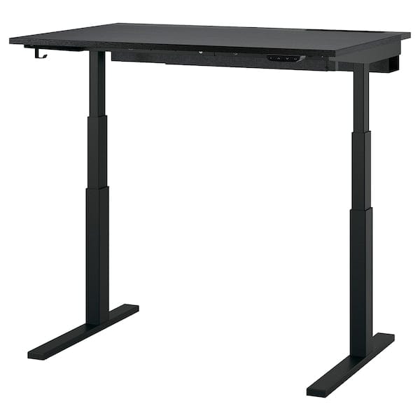 Ikea MITTZON - Height-adjustable desk, electric ash/black/black veneer,120x80 cm