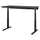 MITTZON - Height-adjustable desk, electric ash/black/black veneer,160x80 cm