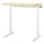MITTZON desk sit/stand, electric birch veneer/white, 120x80 cm