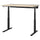 MITTZON desk sit/stand, electric birch veneer/black, 140x80 cm