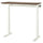 MITTZON desk sit/stand, electric walnut veneer/white, 120x60 cm