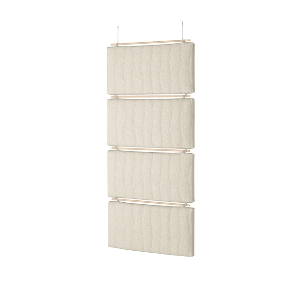 MITTZON acoustic baffle set, Gunnared beige, 96x226 cm