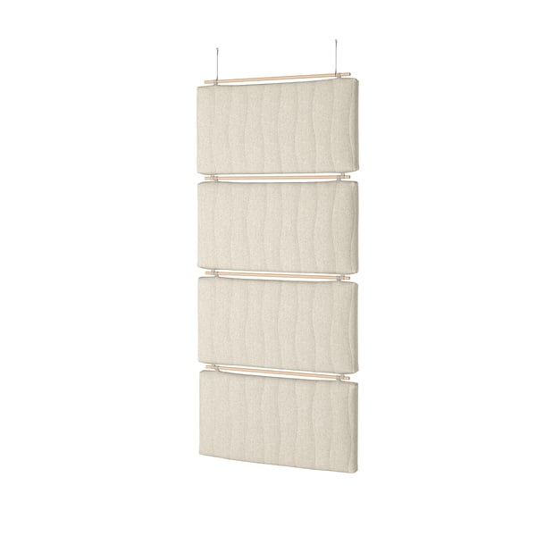 MITTZON acoustic baffle set, Gunnared beige, 96x226 cm