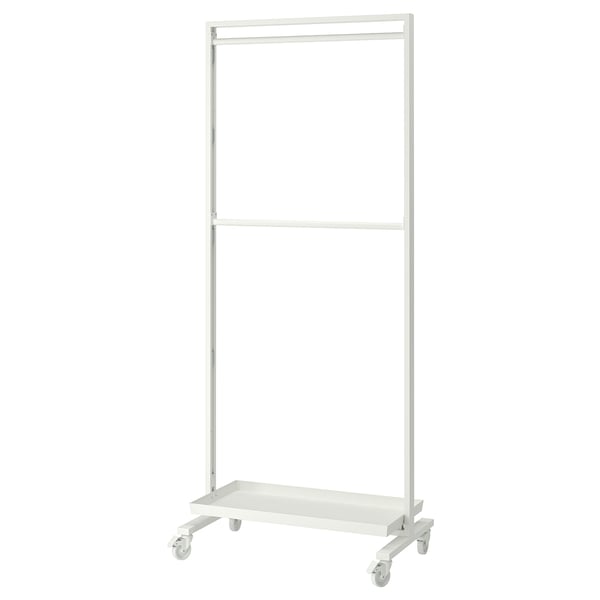 MITTZON - MITTZON Frame w cstrs/clths rail/disp shlf, white, 85x205 cm