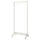 MITTZON frame w cstrs/clths rail/disp shlf, white, 85x205 cm