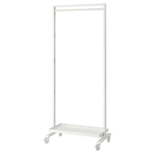 MITTZON - Frame w cstrs/clths rail/disp shlf, white, 85x205 cm