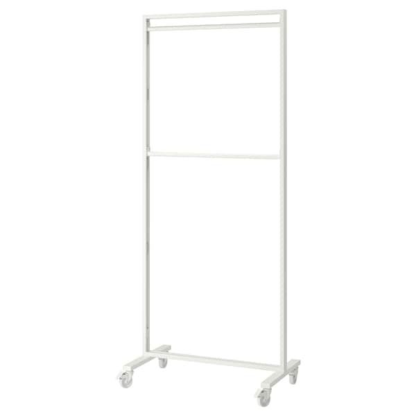 MITTZON - Frame w cstrs/clths rail/disp shlf, white, 85x205 cm