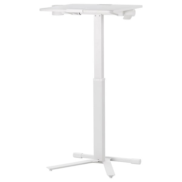 MITTZON - Laptop table with castors, white, 66x50 cm