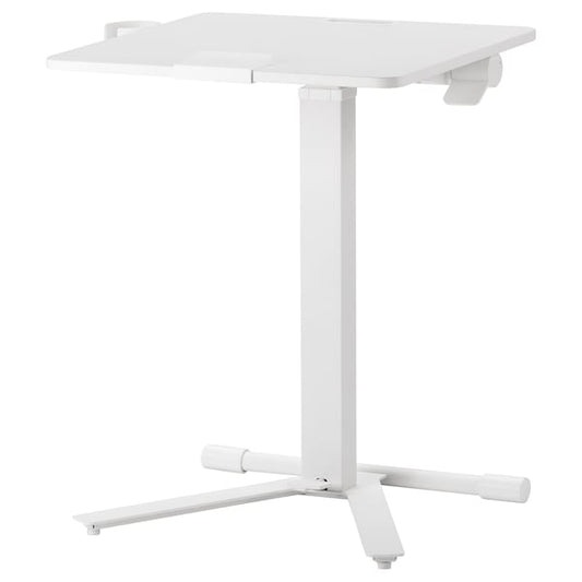 MITTZON - Laptop table with castors, white, 66x50 cm