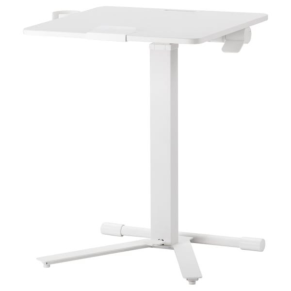 MITTZON - MITTZON Laptop table with castors, white, 66x50 cm