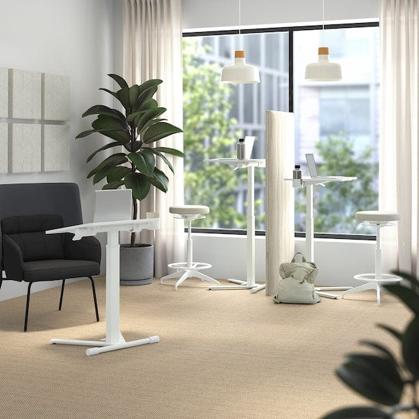 Ikea MITTZON - Laptop table with castors, white, 66x50 cm