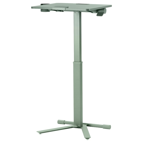 MITTZON - Laptop table with castors, green, 66x50 cm