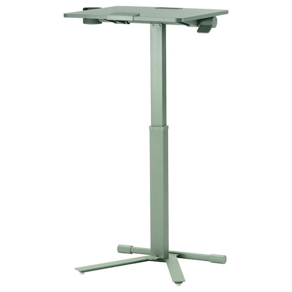 Ikea MITTZON - Laptop table with castors, green, 66x50 cm