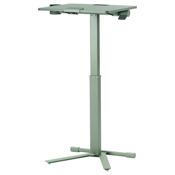 MITTZON laptop table with castors, green, 66x50 cm