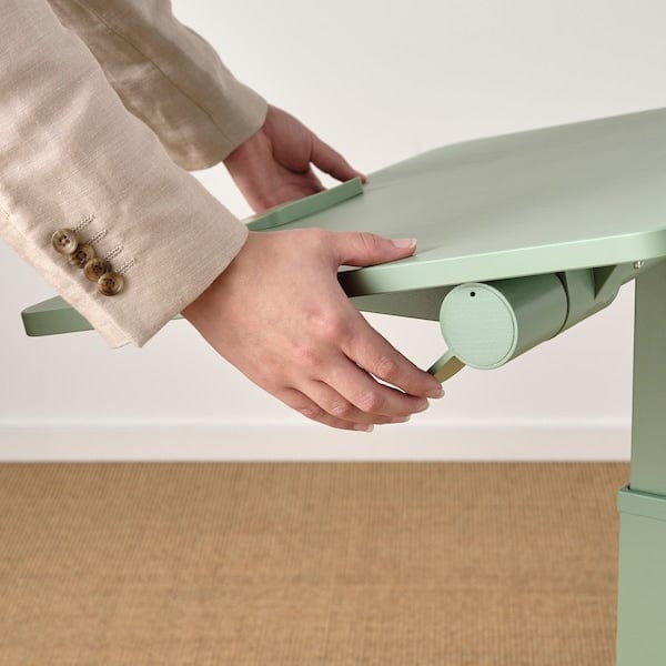 Ikea MITTZON - Laptop table with castors, green, 66x50 cm