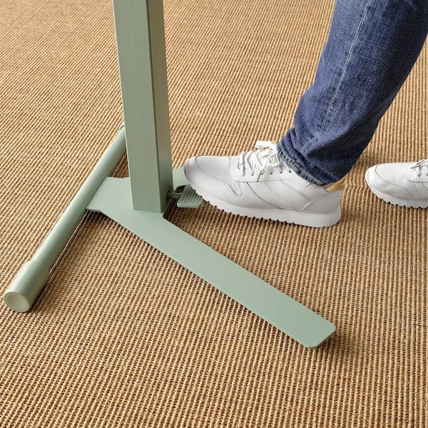 Ikea MITTZON - Laptop table with castors, green, 66x50 cm