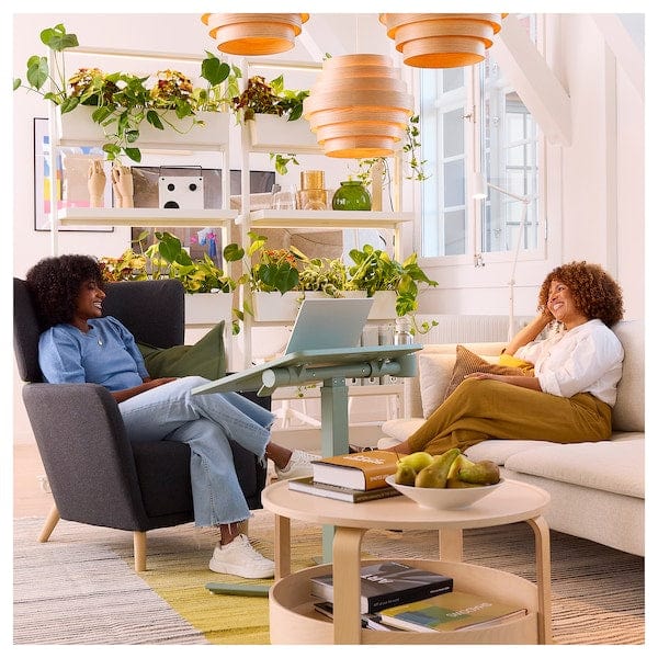 Ikea MITTZON - Laptop table with castors, green, 66x50 cm