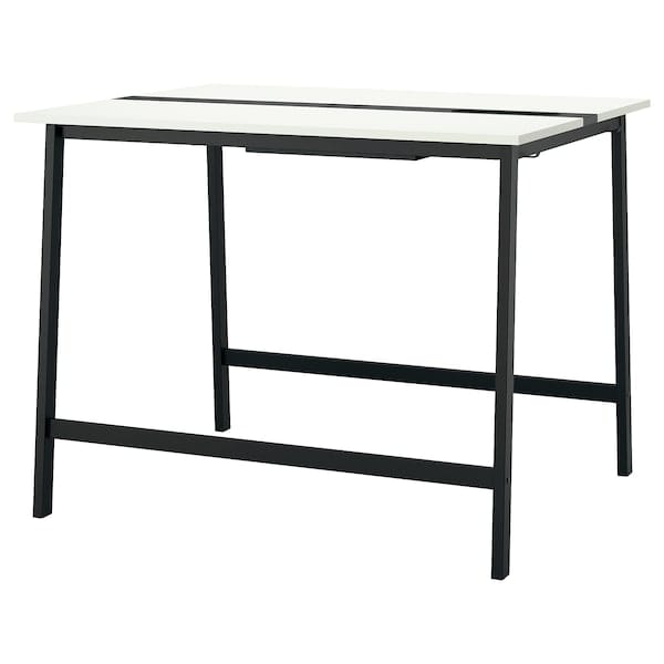 Ikea MITTZON - Conference table, white/black, 140x108x105 cm