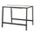 MITTZON - Conference table, white/black, 140x108x105 cm