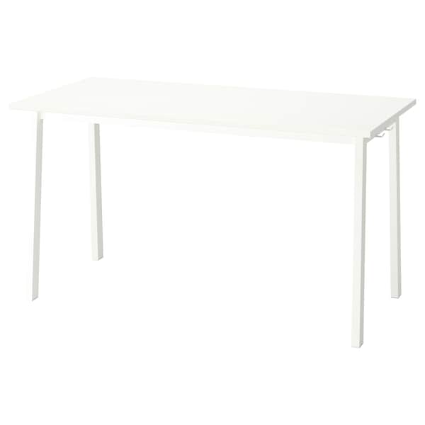 MITTZON - Conference table, white, 140x68x75 cm