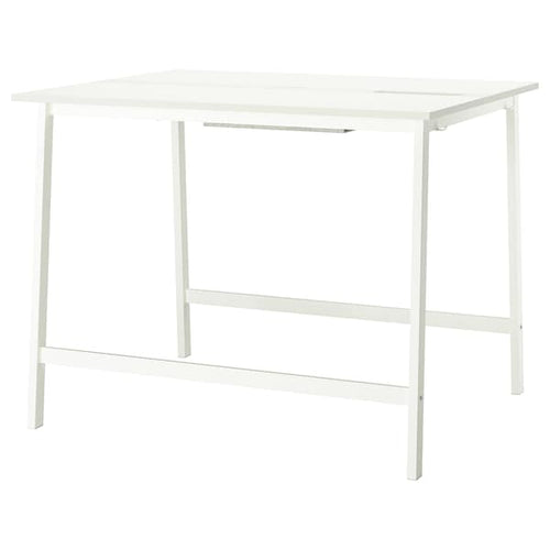 MITTZON - Conference table, white, 140x108x105 cm