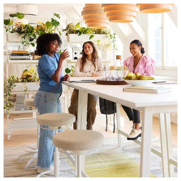 Ikea MITTZON - Conference table, white, 140x108x105 cm