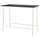 MITTZON - Conference table, black stained ash veneer/white, 140x68x105 cm