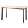 MITTZON - Conference table, birch veneer/black, 140x68x75 cm