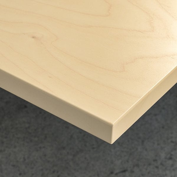 Ikea MITTZON - Conference table, birch veneer/black, 140x68x105 cm