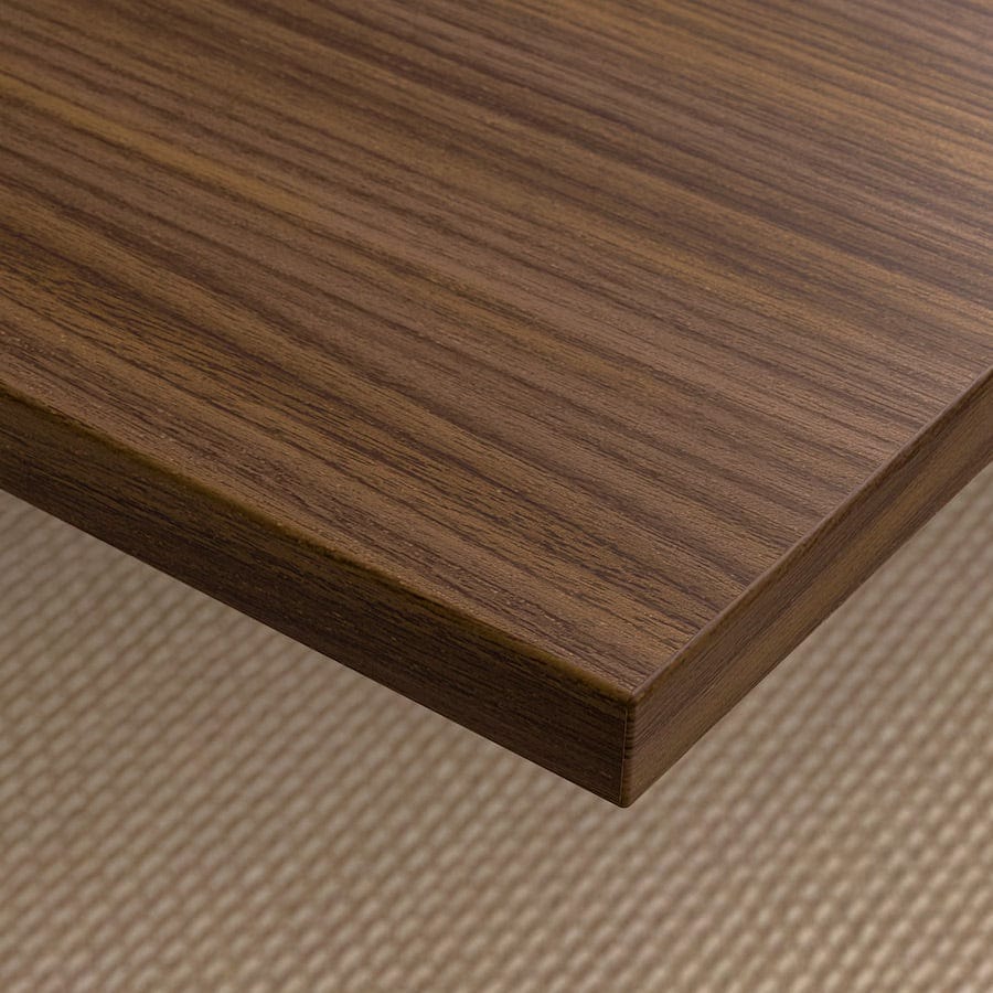 Ikea MITTZON - Conference table, walnut veneer/white, 140x108x75 cm
