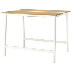 Ikea MITTZON - Conference table, oak veneer/white, 140x108x105 cm