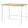 MITTZON conference table, oak veneer/white, 140x108x105 cm