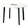 MITTZON - Conference table, round white/black, 120x75 cm