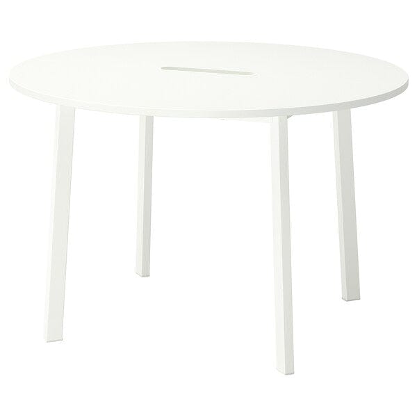 Ikea MITTZON - Conference table, round/white, 120x75 cm