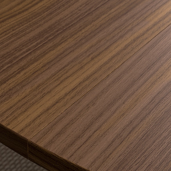 MITTZON - Conference table, round walnut veneer/white, 120x75 cm