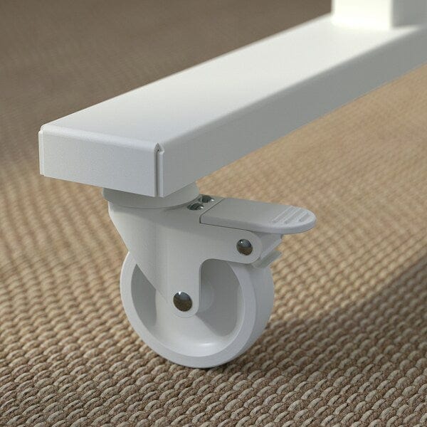 Ikea MITTZON - Foldable table with castors, white, 140x70 cm