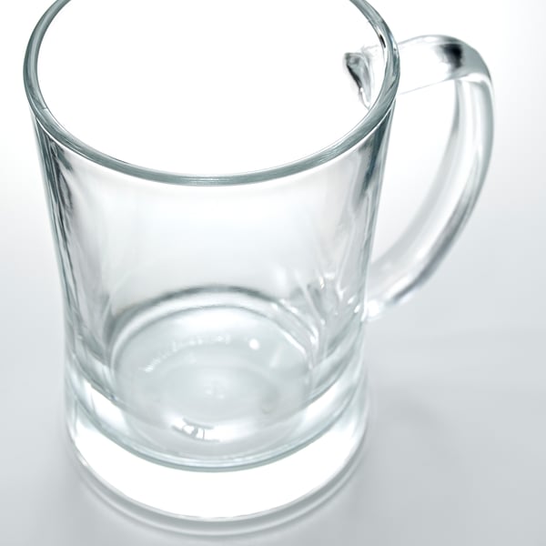 MJÖD beer tankard, clear glass, 60 cl